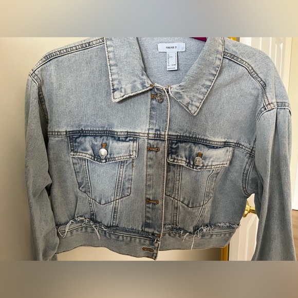 Forever 21 Light Blue Jean Jacket - Picture 2 of 3